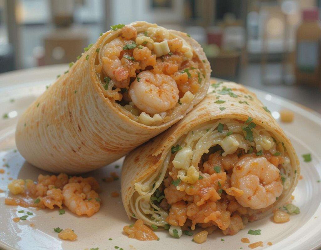 Shrimp burrito