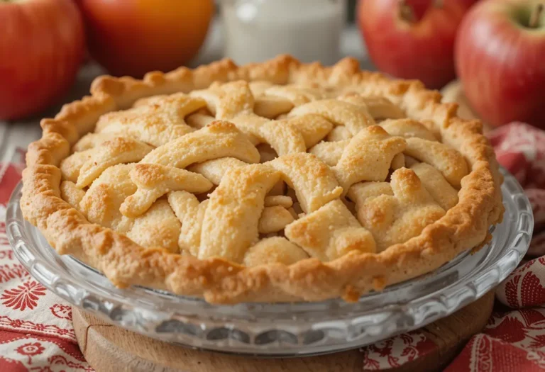 Crispy apple pie