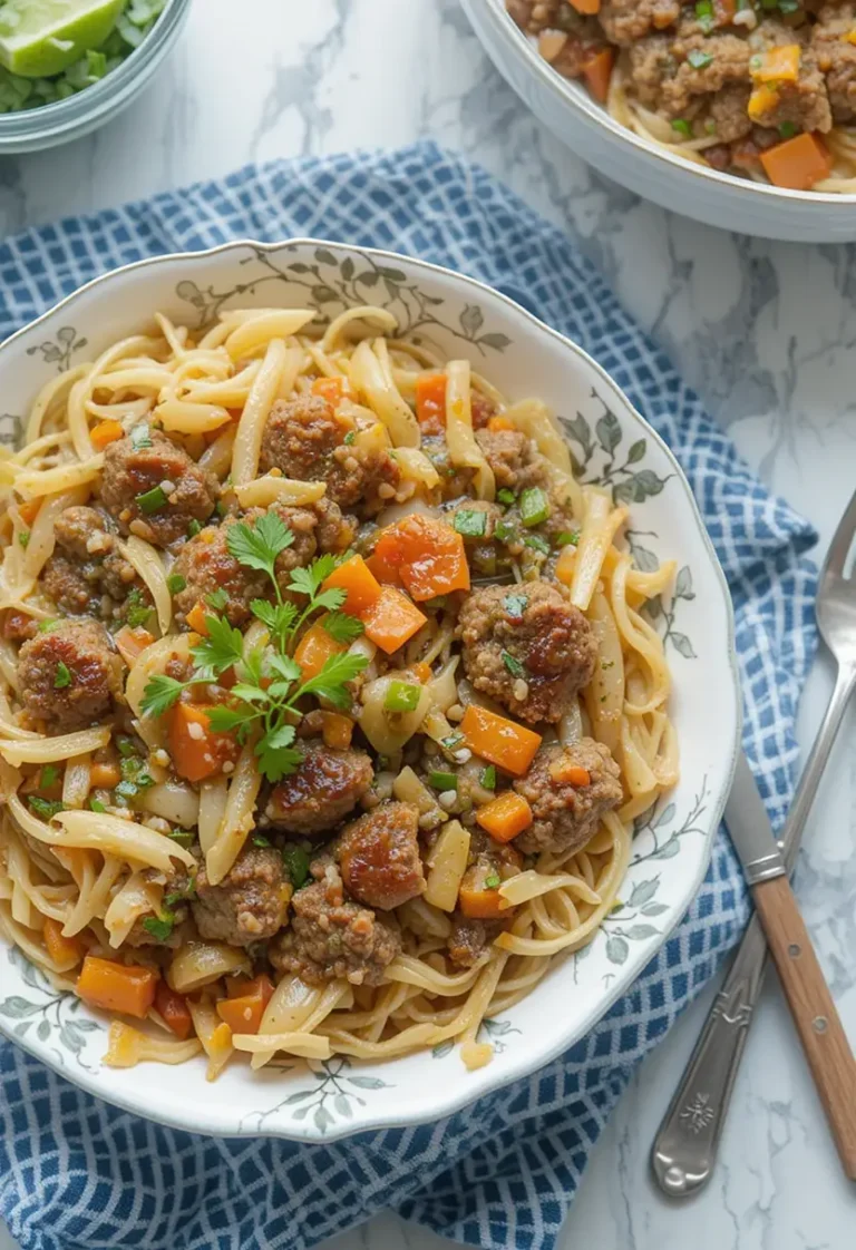 dish of Hamburger Cabbage