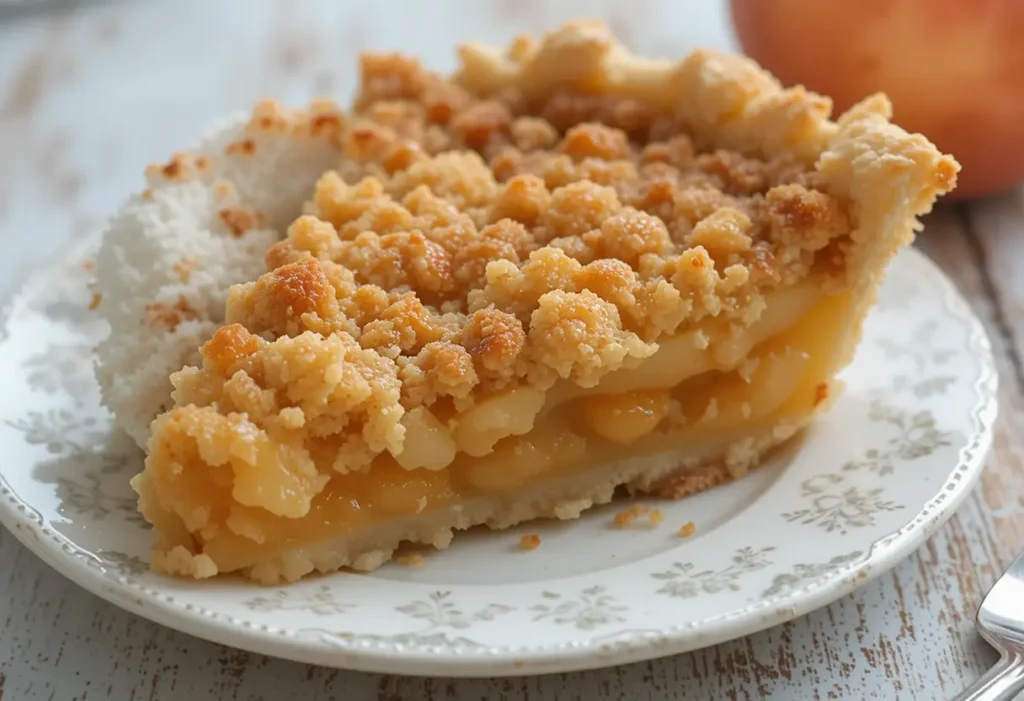 Peach Crumble Pie