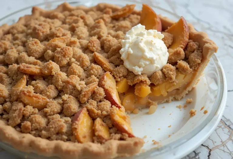 Peach Crumble Pie