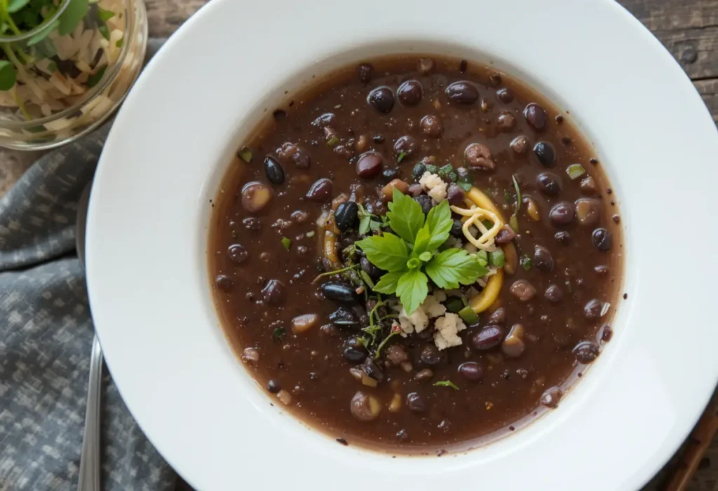 Purple Black Bean Soup