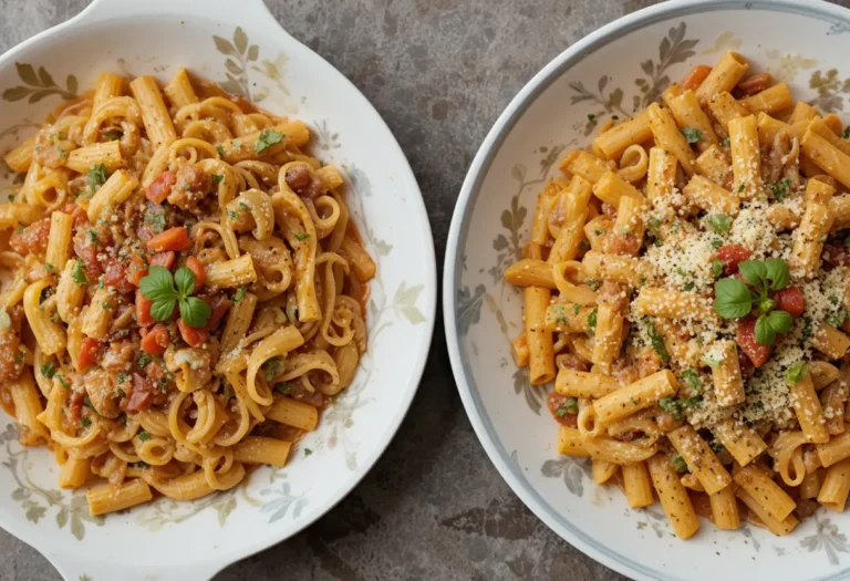 ziti and rigatoni dishes