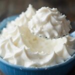 Fluffy homemade whipped cream