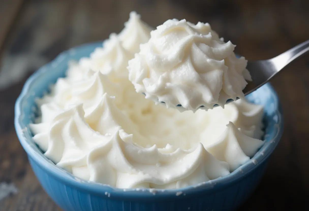 Fluffy homemade whipped cream